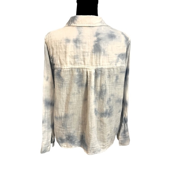 Splendid Cloud Wash Tie Dye Button Up Shirt Large - Picture 5 of 8